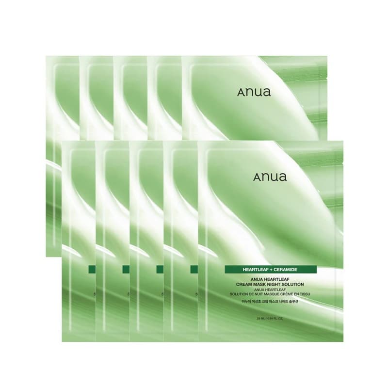 _ANUA_ Heartleaf Cream Mask Night Solution 25ml 10pcs